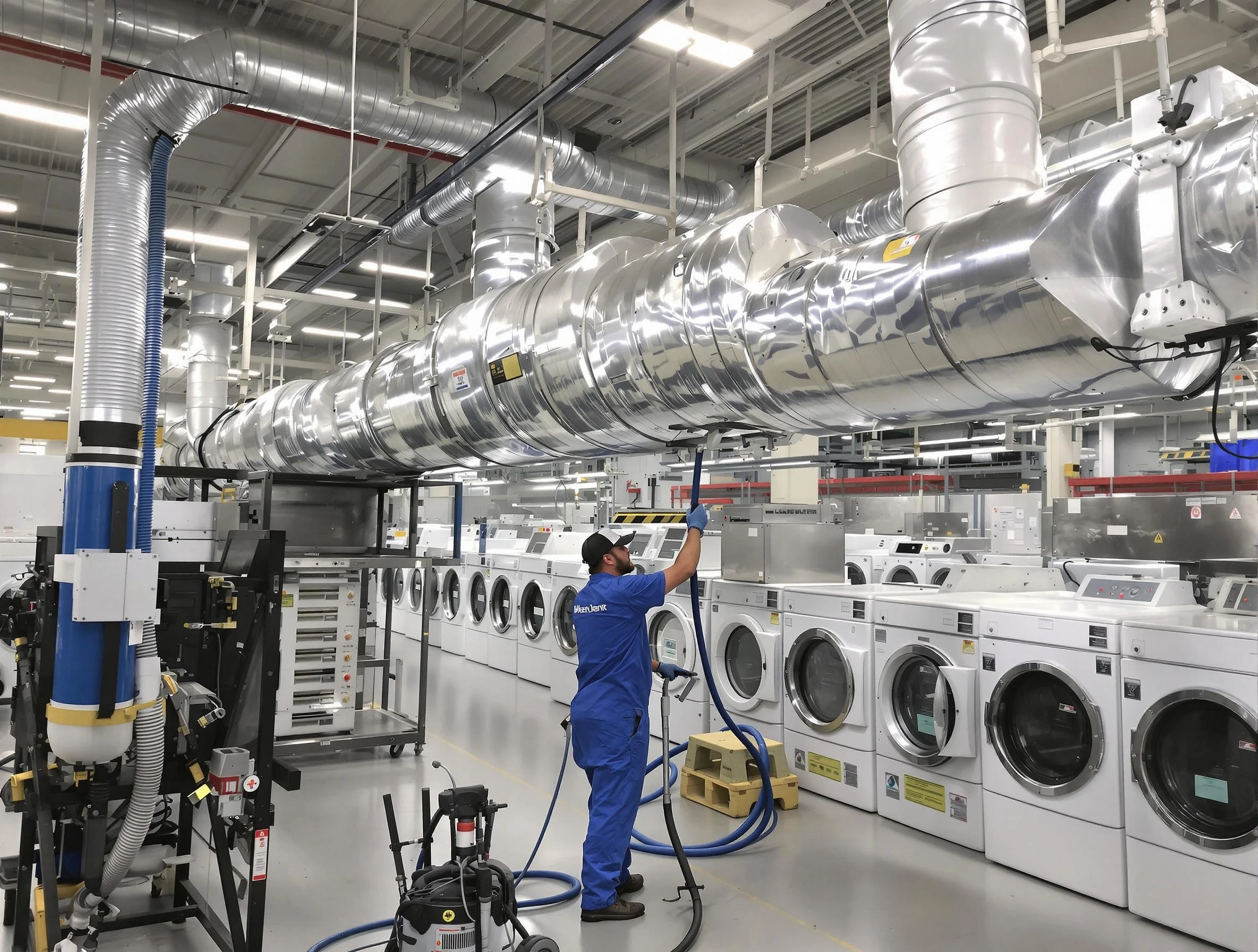 Apache Junction Dryer Vent Cleaning team performing heavy-duty industrial dryer vent cleaning in Apache Junction